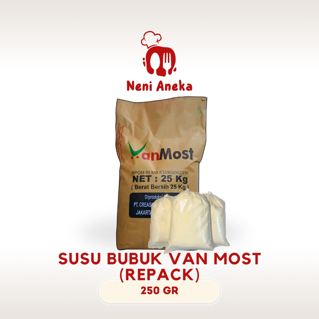 

Susu Bubuk Full Cream VanMost Repack - 250gr