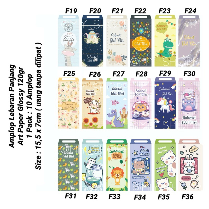 

Amplop Lebaran / harga per 1 pack / 1pack : 10amplop