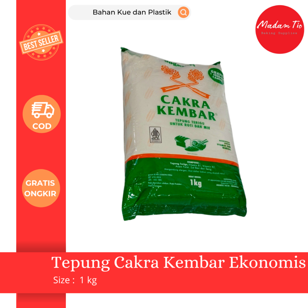 

Tepung Cakra Kembar Ekonomis 1pcs