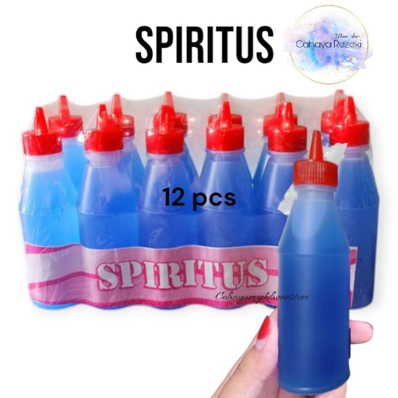 SPIRITUS Cair Botol cuka 80ml | Spirtus cair Biru | spritus kemasan botol kecil | Spritus Meriam | p