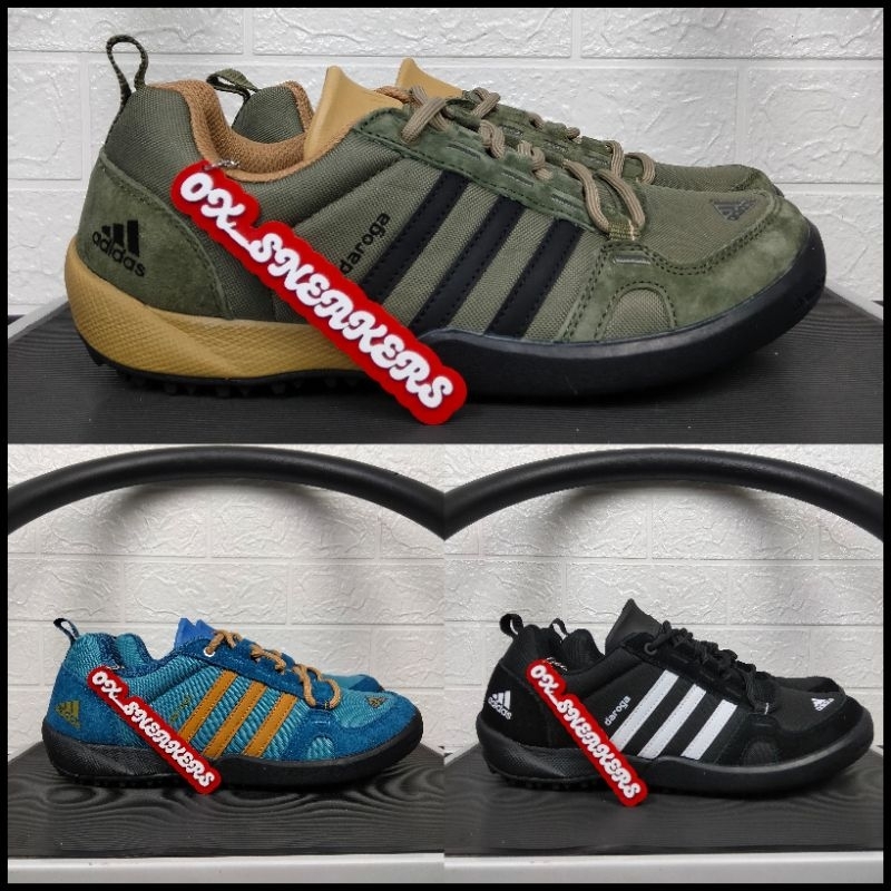 SEPATU SNEAKERS PREMIUM ADIDAS Daroga PLUS BLACK WHITE