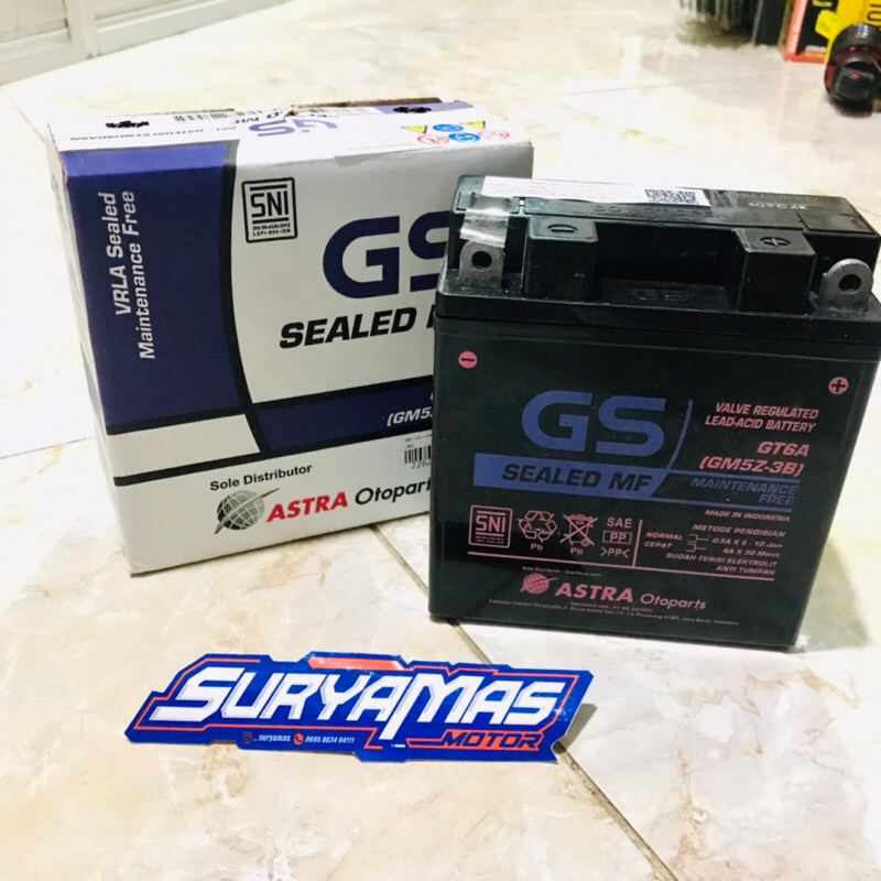 GS SEALED MF GT6A(GM5Z-3B) ( SEMI KERING ) MIO SPORTY / JUPITER / VEGA / SUPRA X OLD / SUPRA FIT / S