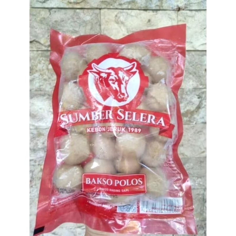 

Bakso daging sapi polos isi 25 (premium) 325gr by Sumber Selera