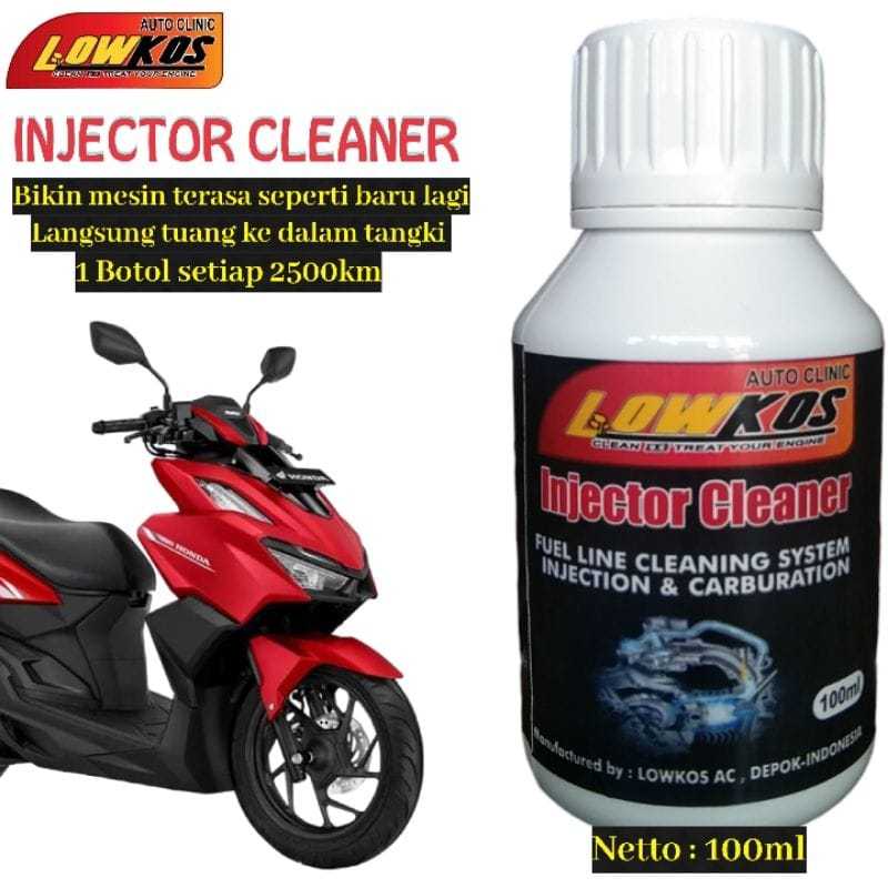 LOWKOS Injector Cleaner Motor 100ml - Cairan Pembersih Injektor Motor