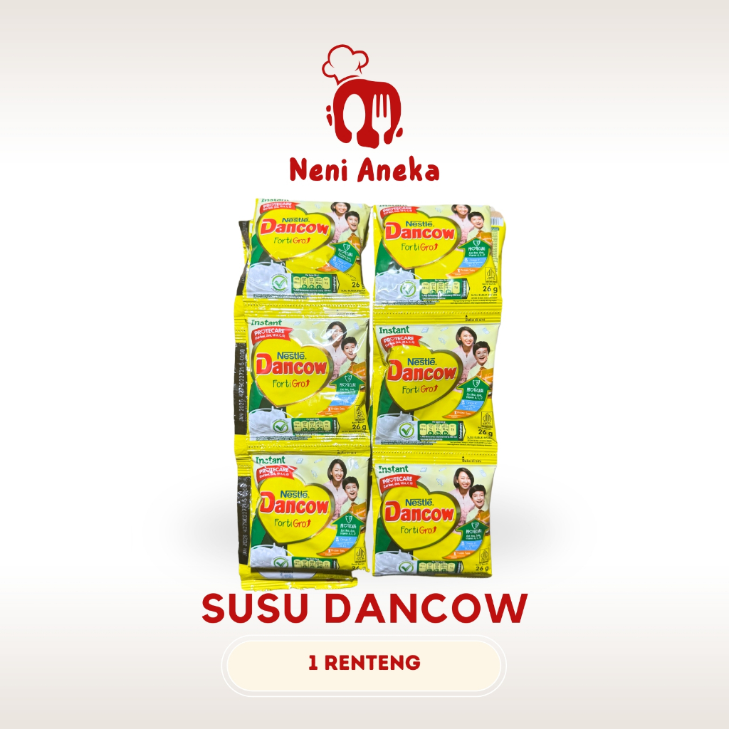 

Susu Dancow FortiGro Putih / Susu Dencow - 1 Renteng 27gr (10Sachet)