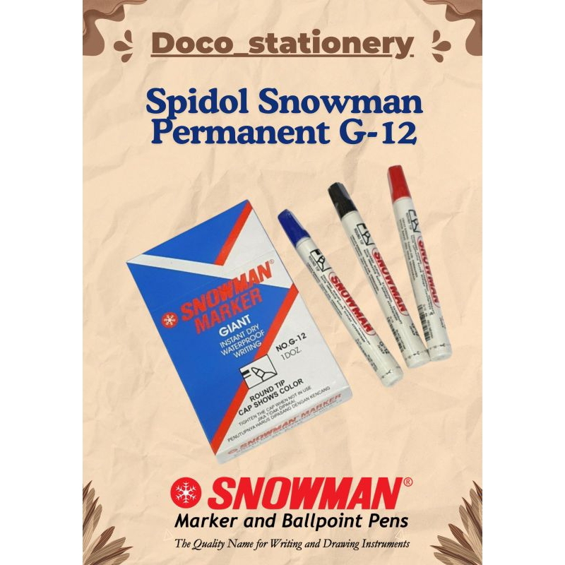 

Spidol Snowman Permanent