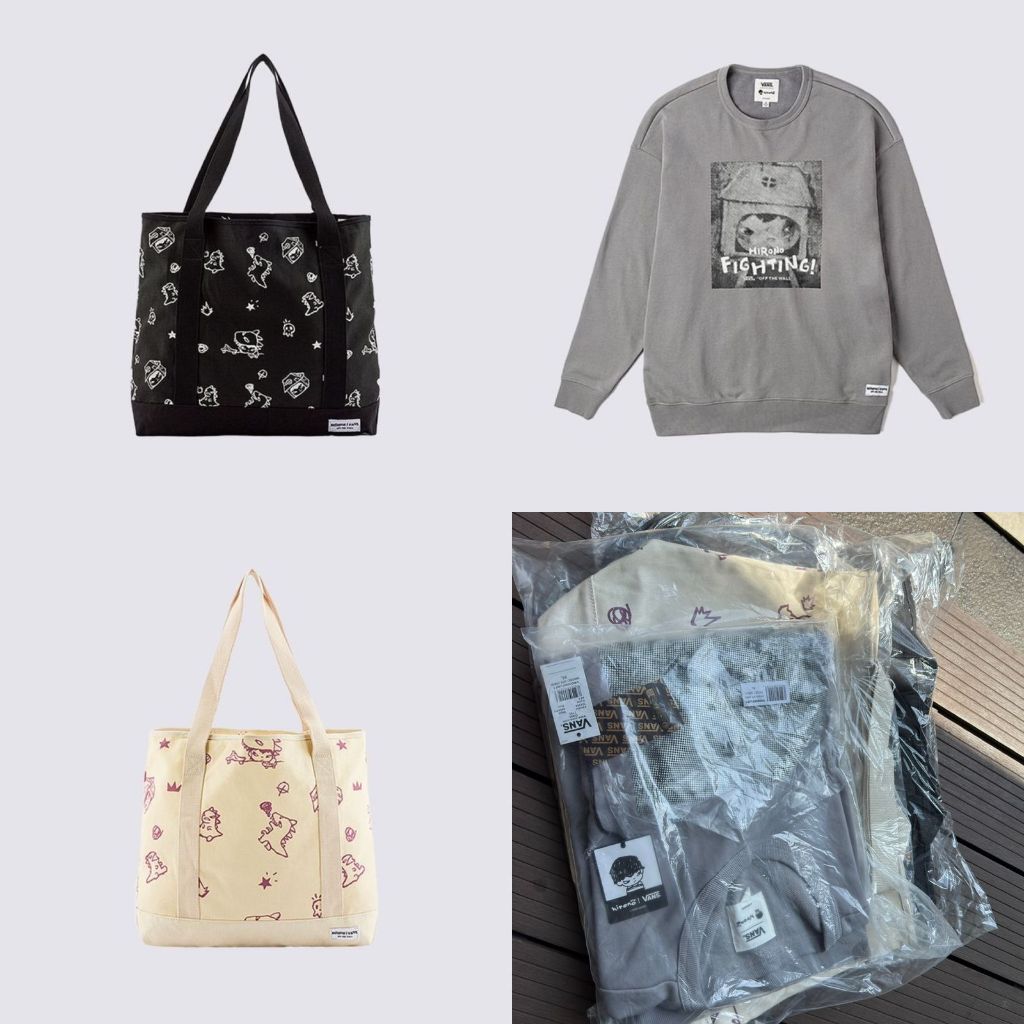 Pop Mart x Hirono x Vans Merchandise Sweater Tote Bag Figure original ready stock bisa kirim instant