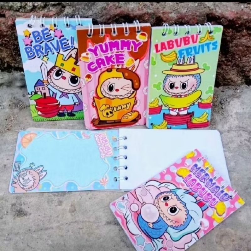 

Memo notes kecil/Memo spiral kecil labubu