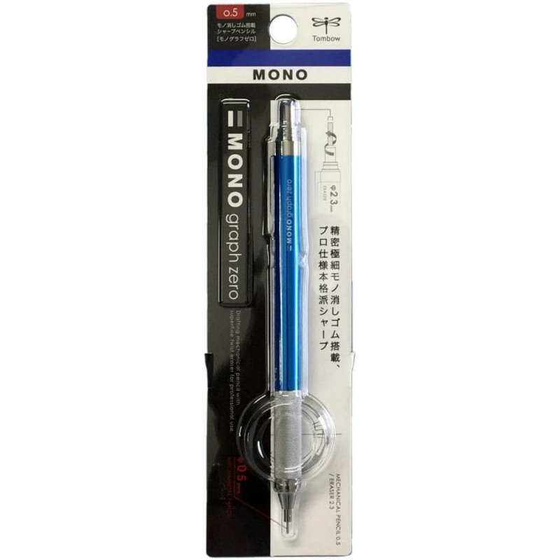 

Tombow Mechanical Pencil MONO Monograph Zero 0.5 Light Blue