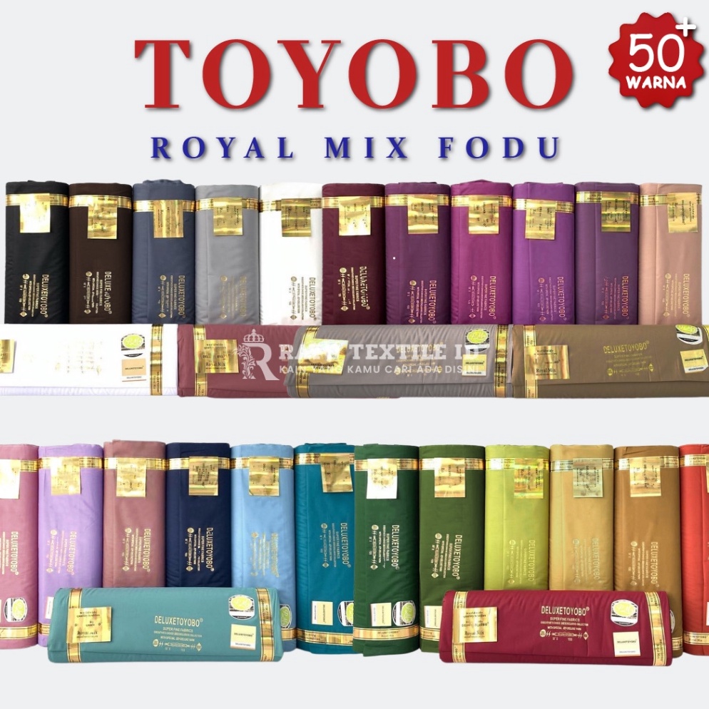 Ready Kain Katun Toyobo Fodu Toyobo Royal Mix Toyobo RM Toyobo Premium