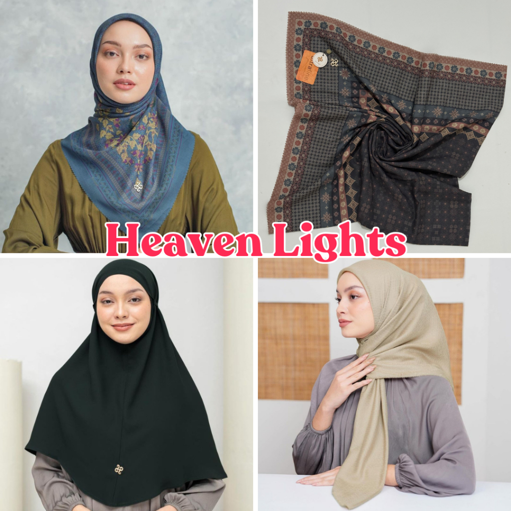 [HEAVEN LIGHTS] REEHAM SCARF HIJAB SEGI EMPAT
