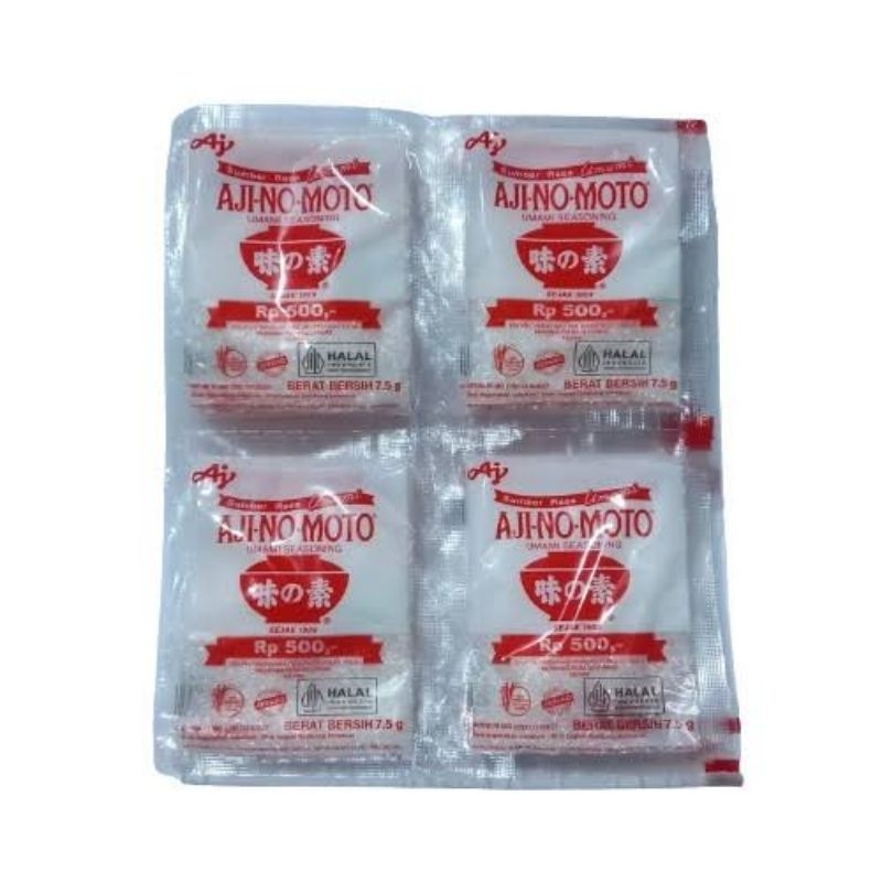 

Ajinomoto 7,5 gr harga ecer 500 an 1 pack isi 24 pcs