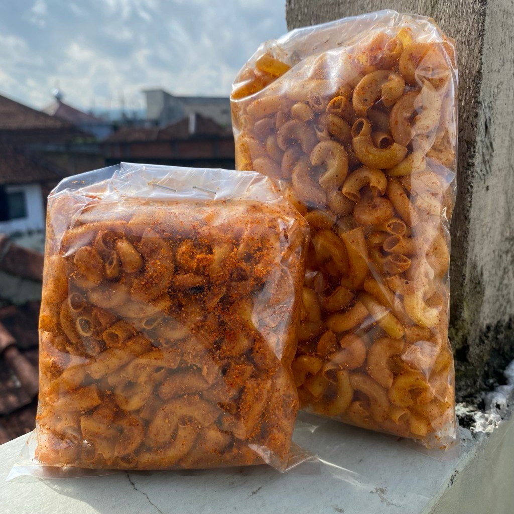 

1/2 kg Makaroni Tasikmalaya Bumbu Pedas Gurih Dijamin Nagih (Jualan Untuk Keluarga)