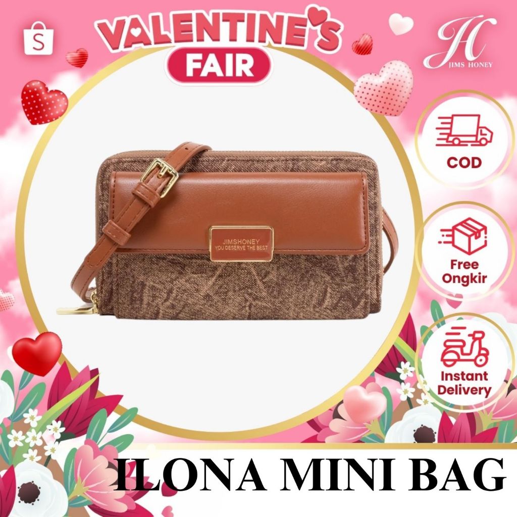 JIMS HONEY ILONA MINI BAG Tas Selempang Wanita Slingbag Cewek Jimshoney Trendy Elegan