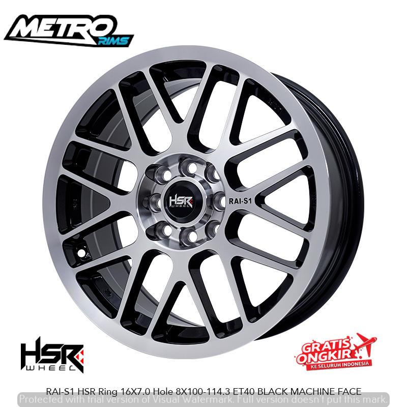 VELG RAIS1 HSR R16X7 4X100-114,3 ET40 pelek racing akar mobil baleno civic ferio genio greco ring 16