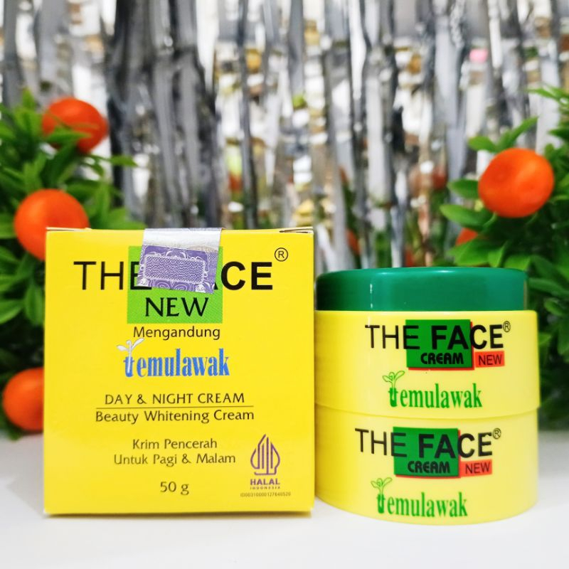 THE FACE DAY NIGHT CREAM TEMULAWAK ASLI ORIGINAL BPOM
