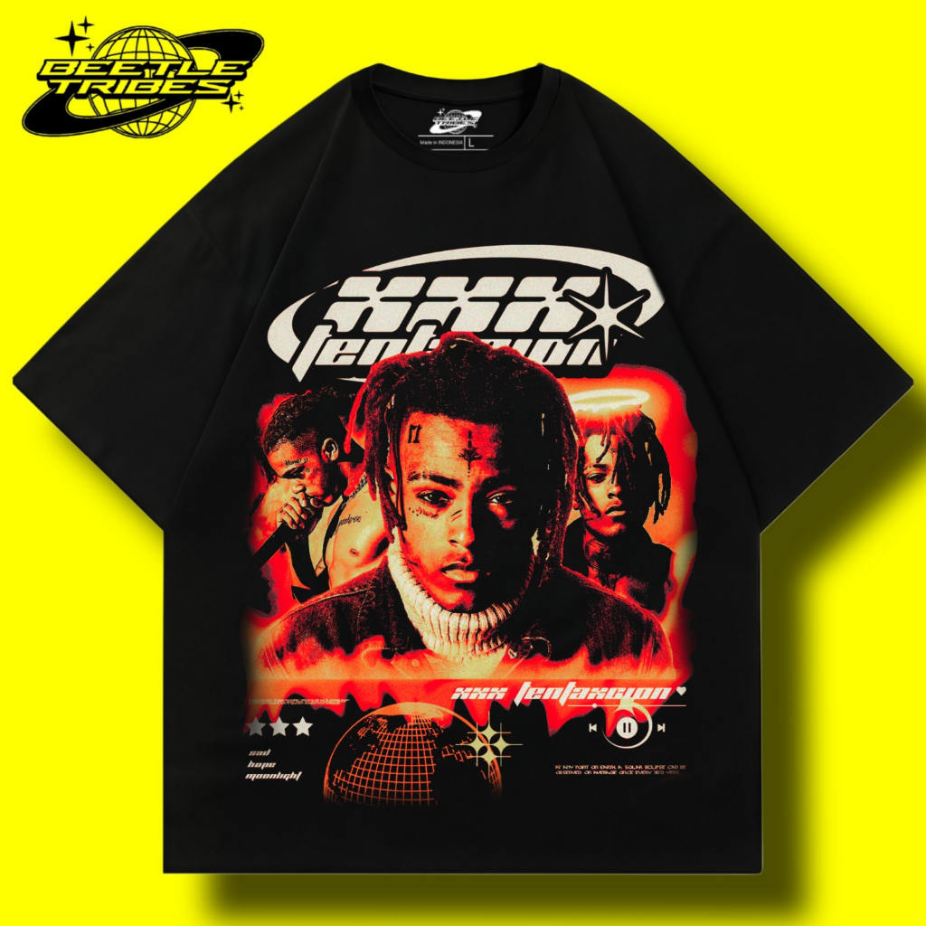 Xxxtentacion | Kaos Distro Oversize Pria Wanita Cotton Combed 24s TEBAL