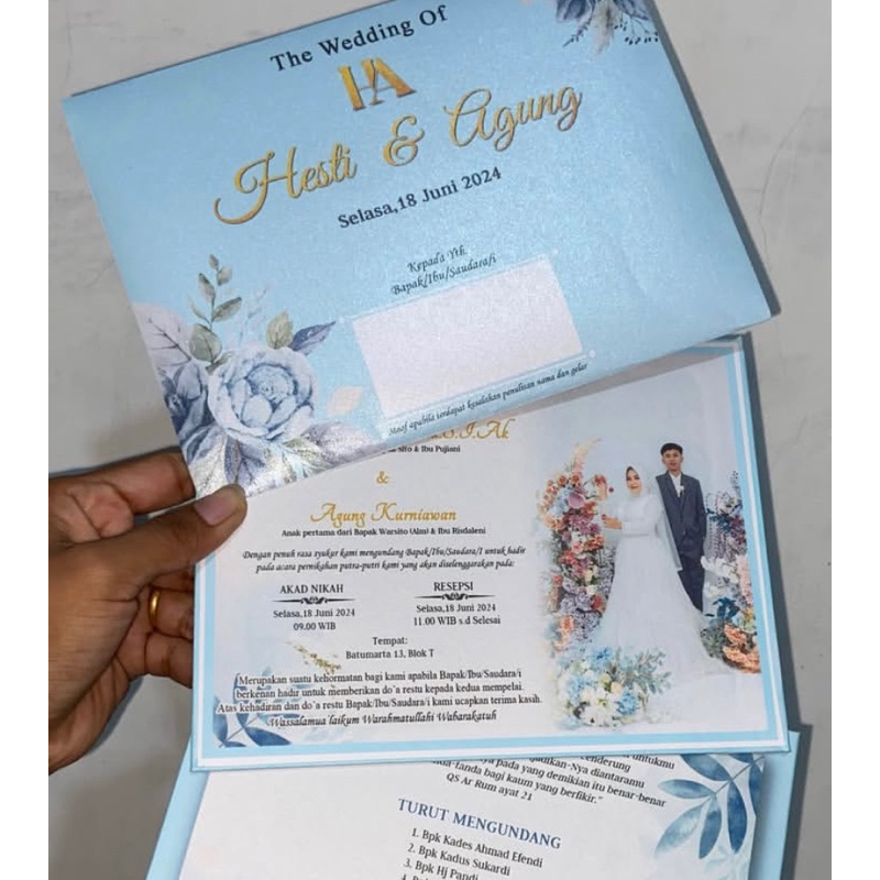 Undangan Hardcover custom foto