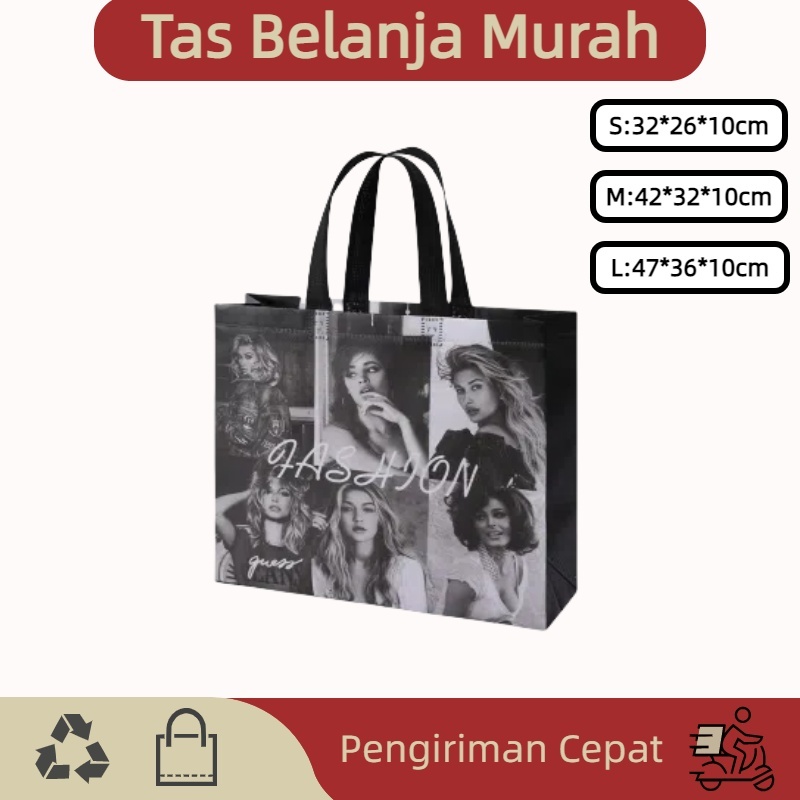 

Goodie bag-Tas Belanja tas spunbond tas souvenir premium tebal dan kuat/Terlaris lipat jumbo/ waterproof/shopping bag A04