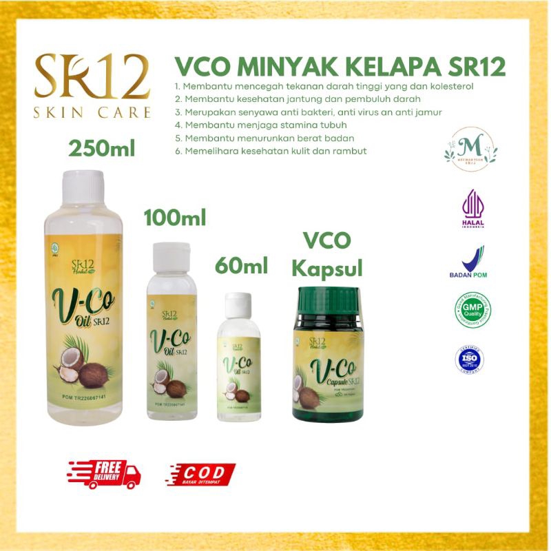 

SR12 V-CO / MINYAK KELAPA MURNI / kapsul & oil 250ml 100ml 60ml/ membantu menjaga kesehatan tubuh