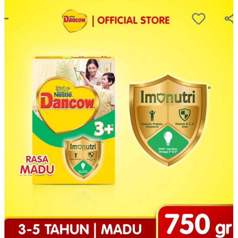 

Dancow 3+ Madu Vanilla 750gr TANPA BOX