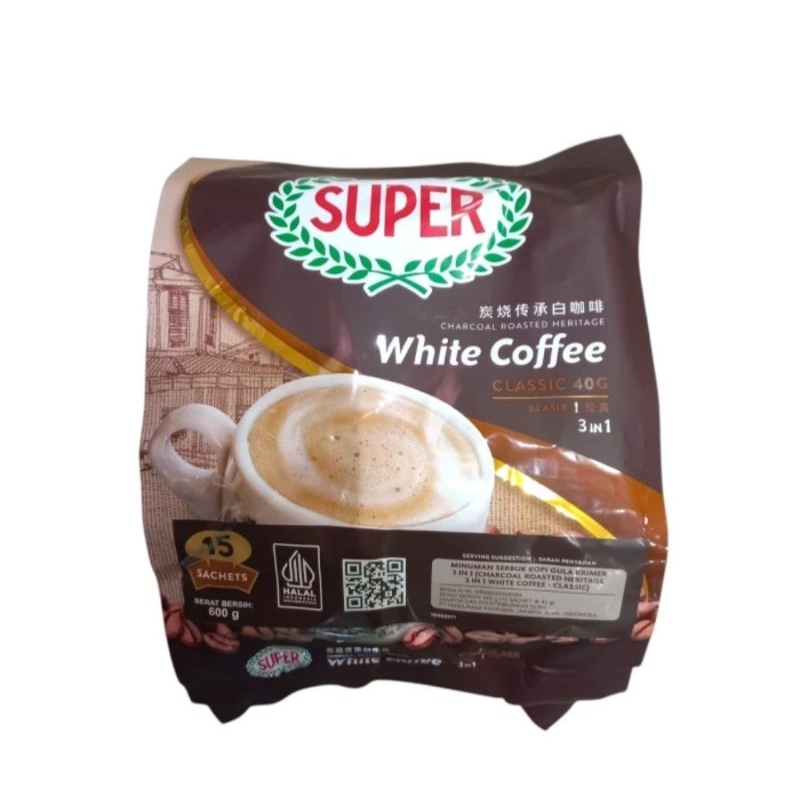 

Super White Coffee Classic 600 Gr (Isi 15 Sachet)
