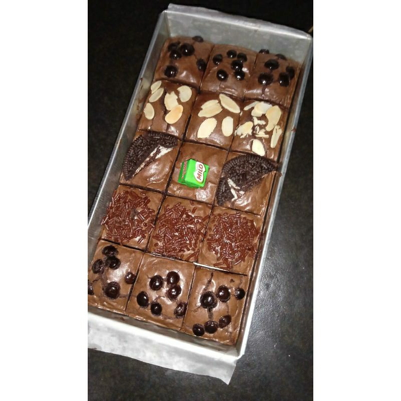 

brownies bakar/brownies oven/fudgy brownies