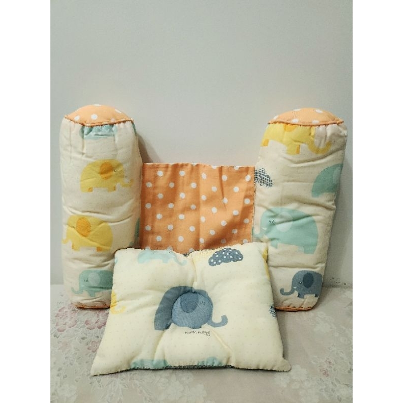 [PRELOVED] KUMA KUMA Set Bantal Anti Peyang + Guling Bayi Newborn Bantal Anti Peyang Bayi Infant Pil
