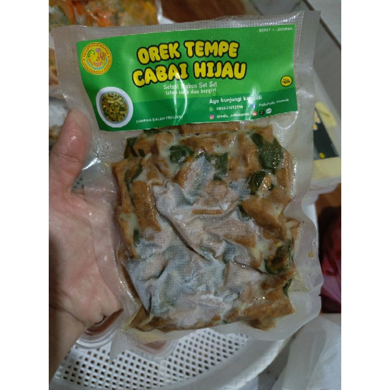 

Lauk Frozen Orek tempe cabe hijau