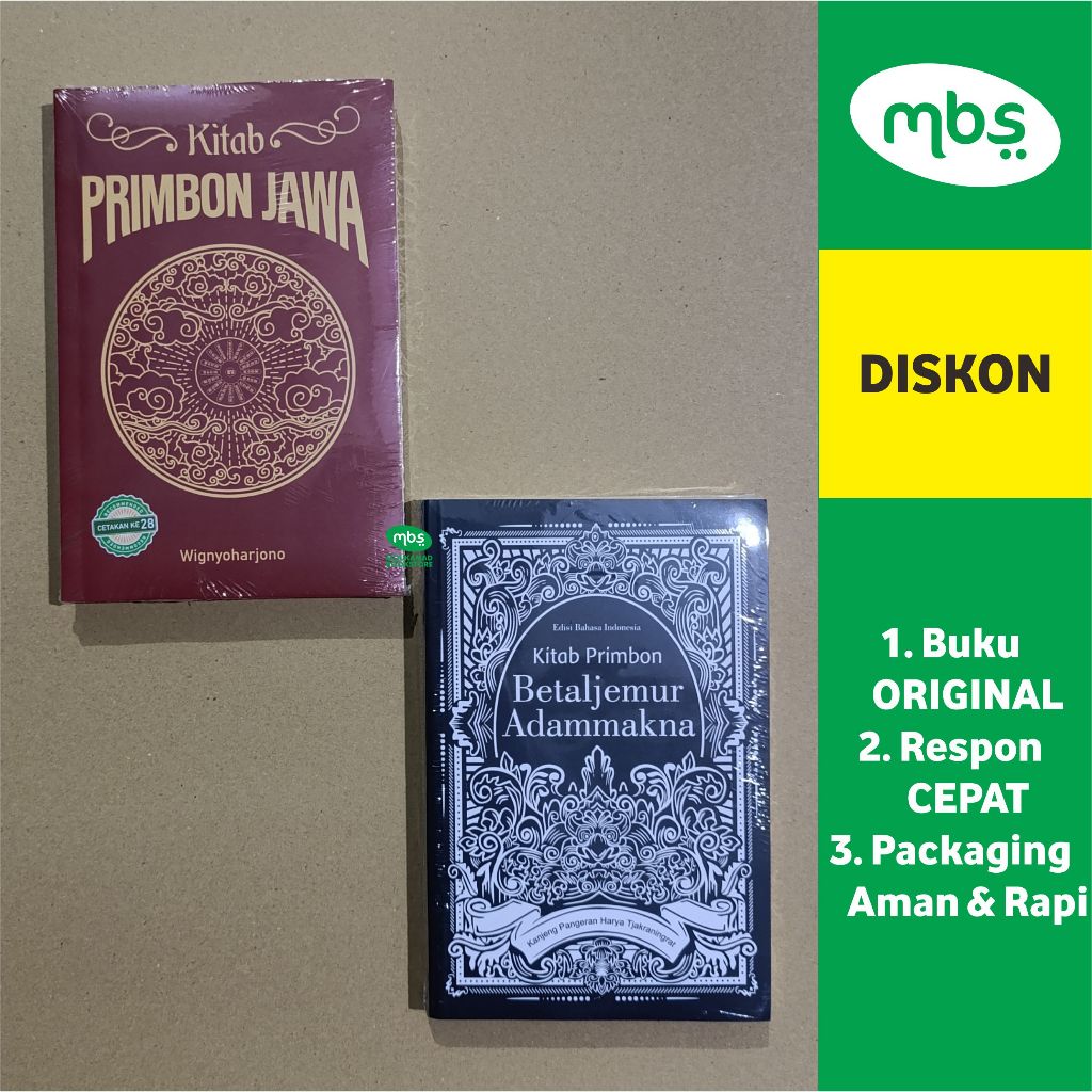 PAKET BUKU KITAB PRIMBON JAWA & KITAB PRIMBON BETALJEMUR ADAMMAKNA