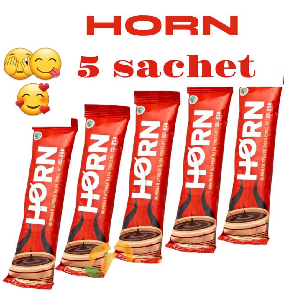 

Minuman Cokelat Horn dr. Boyke 1 kotak isi 5 sachet untuk stamina pria, Halal, Bpom