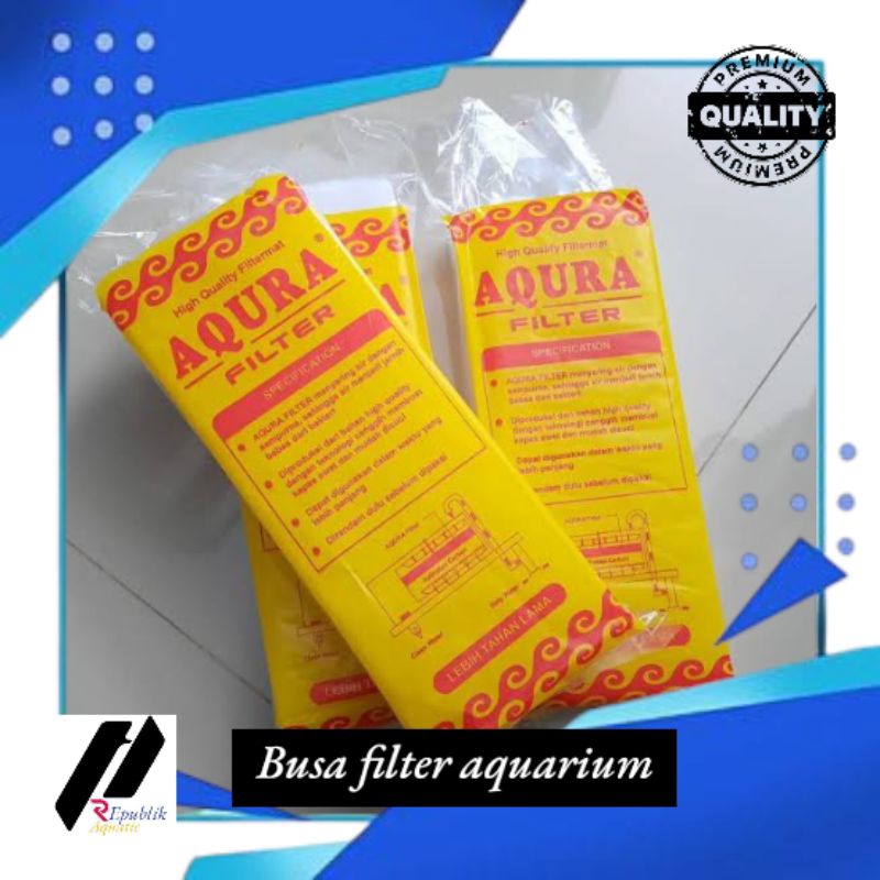 Busa filter aqura / kapas filter / busa filter tebal / busa / busa filter aquarium / saringan filter