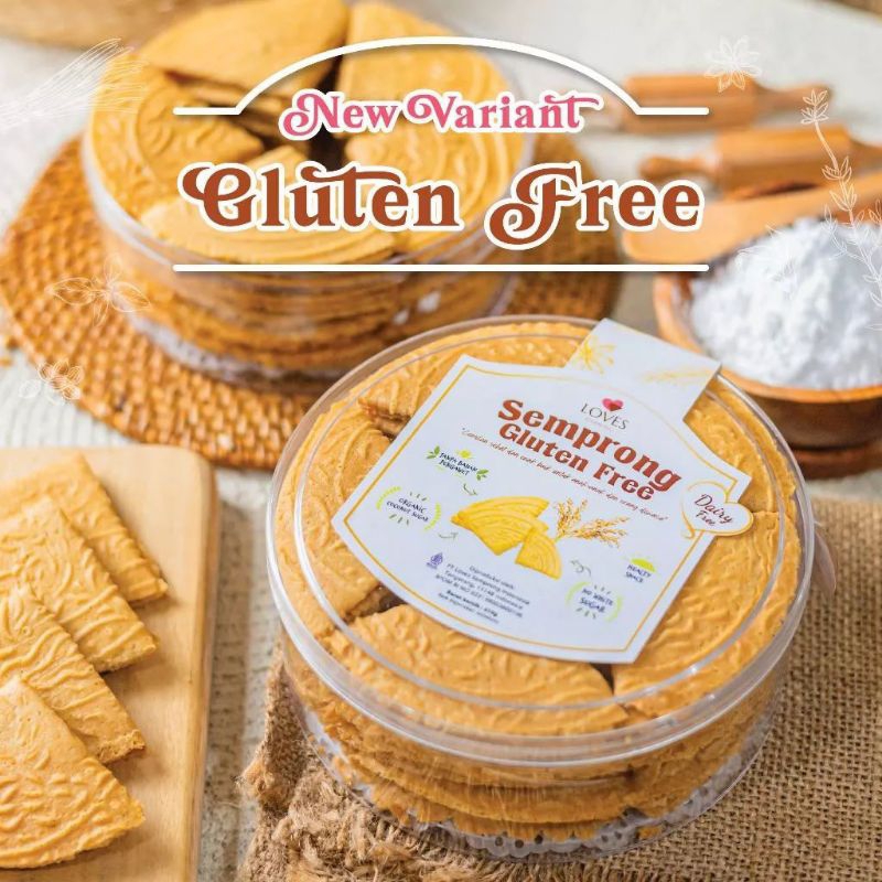 

FREE GLUTEN Semprong viral Snack sehat - LOVES SEMPRONG