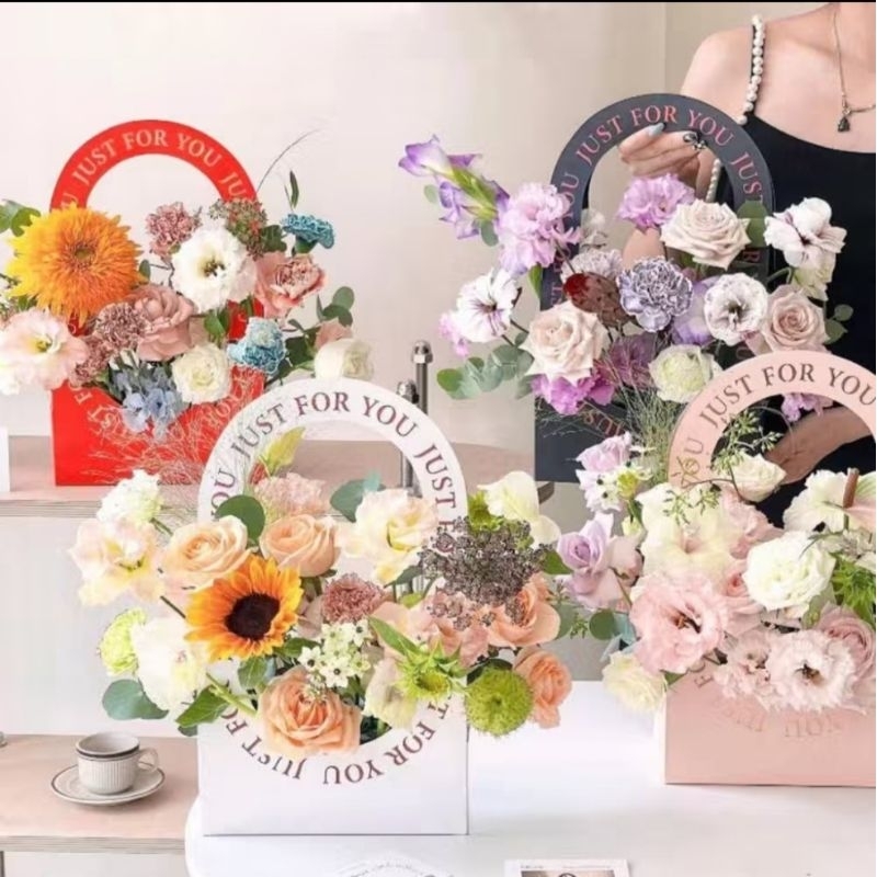 

Hand bag flower box Just for you