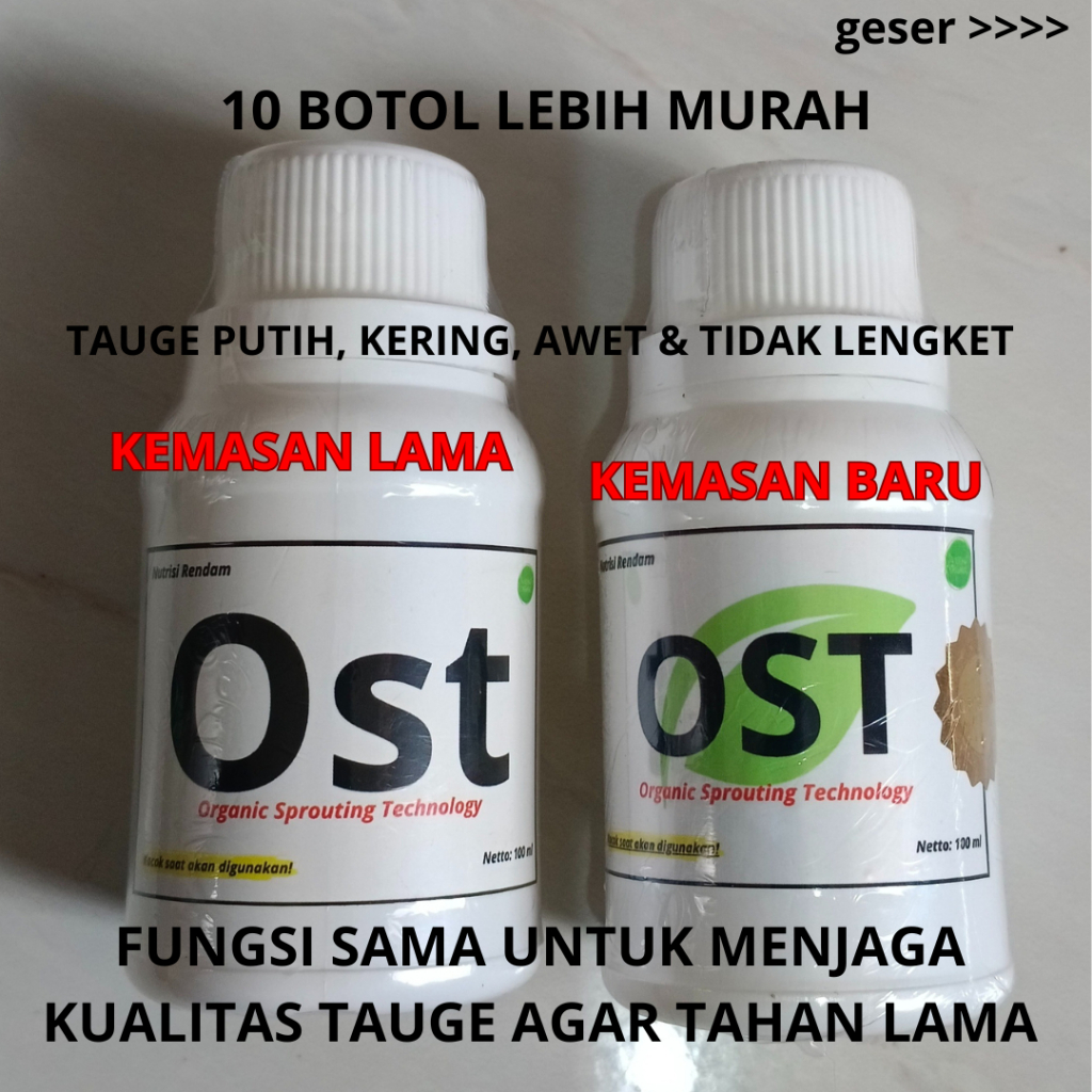 OST 100 ml OST Tauge Organik OST Kecambah OST Toge bukan ots BACA DESKRIPSI