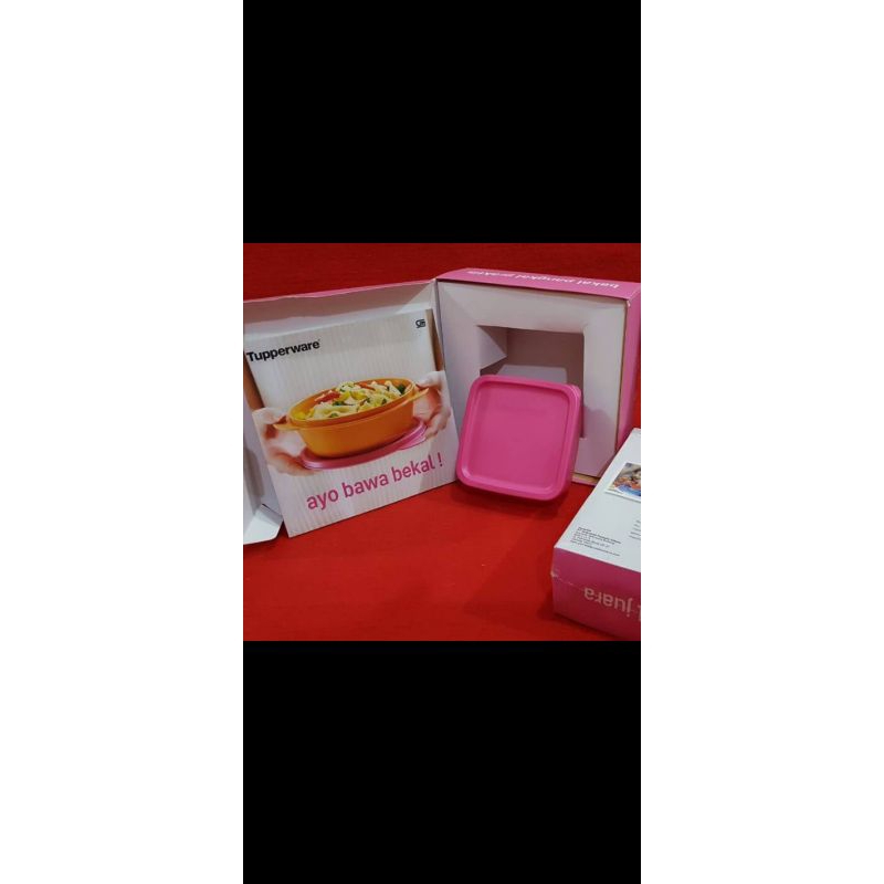kotak makan tupperware ayo bawa bekal Baru asli segel