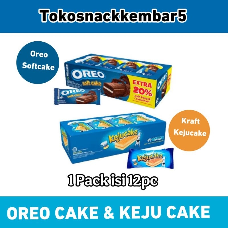 

OREO soft cake KRAFT Kejucake Pack isi 12