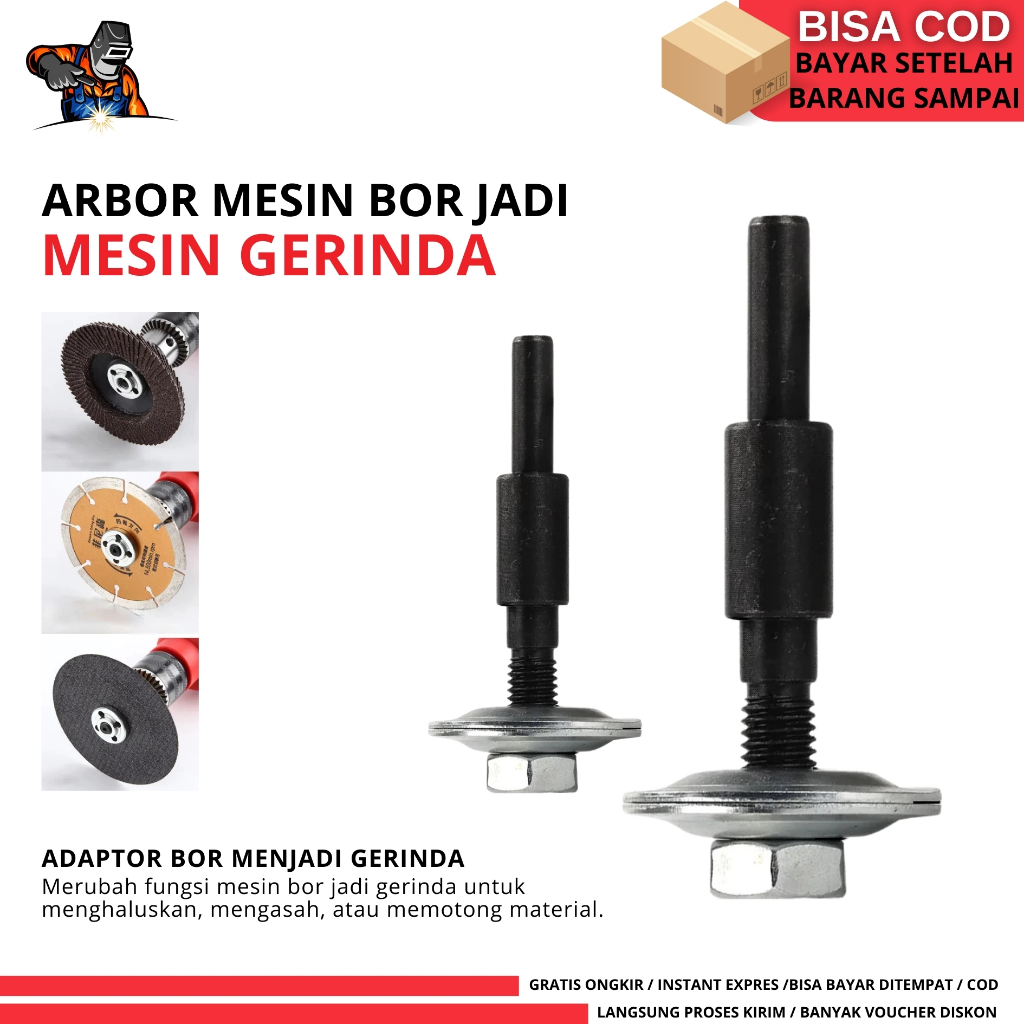 Adaptor Bor Arbor Mata Mesin Gerinda Adapter Konektor Konverter Mesin Bor Jadi Gerinda Multifungsi