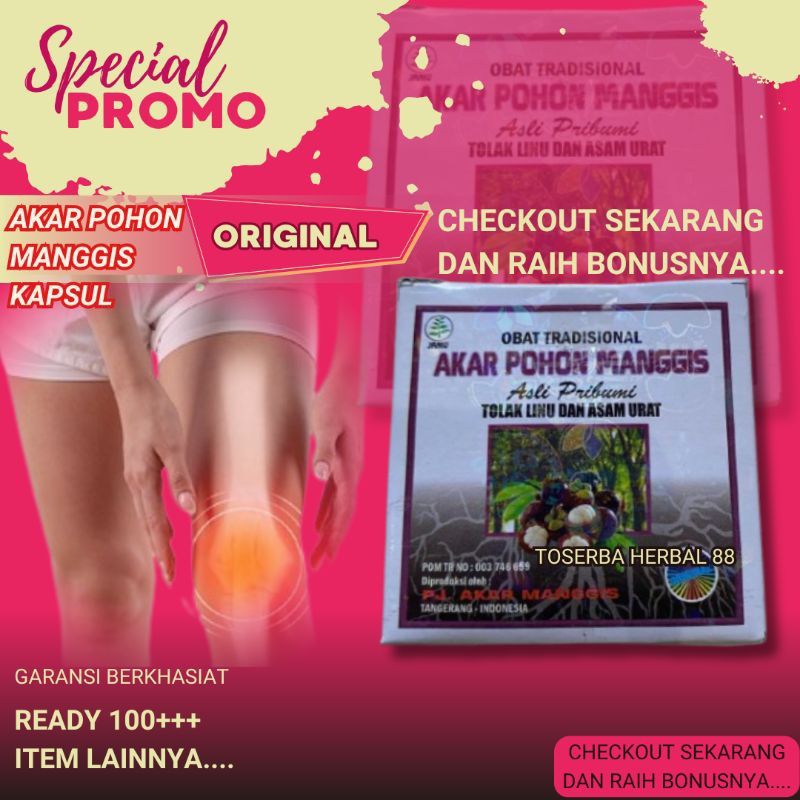 Obat Tradisional Akar Pohon Manggis Tosserba Herbal 88