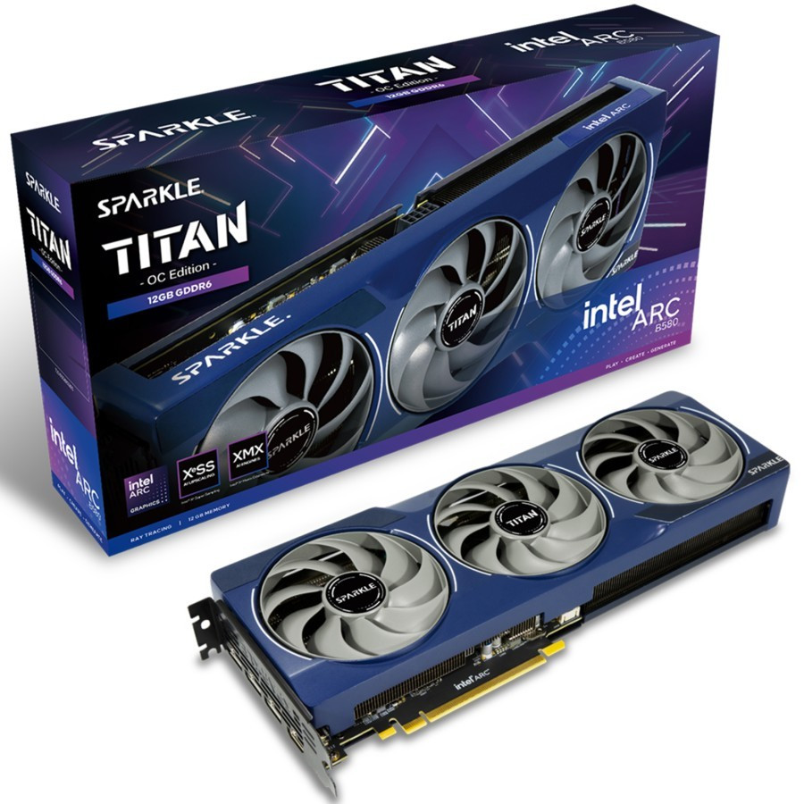 VGA SPARKLE Intel ARC B580 TITAN OC 12GB GDDR6 - Intel ARC580 12GB