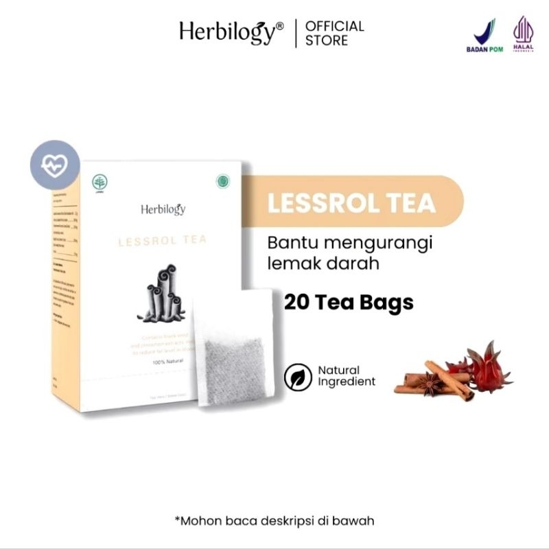 

Herbilogy Lessrol Tea - Teh Kolesterol 20 Kantong