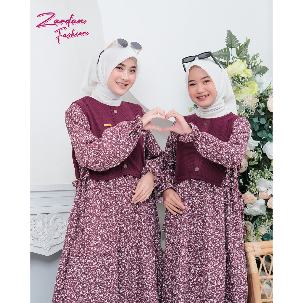 Zaya - GAMIS SHAKILA MOTIF BUNGA/ PROMO GAMIS ANAK  2024/ PAKAIAN ANAK PEREMPUAN KEKINIAN LUCU IMUT