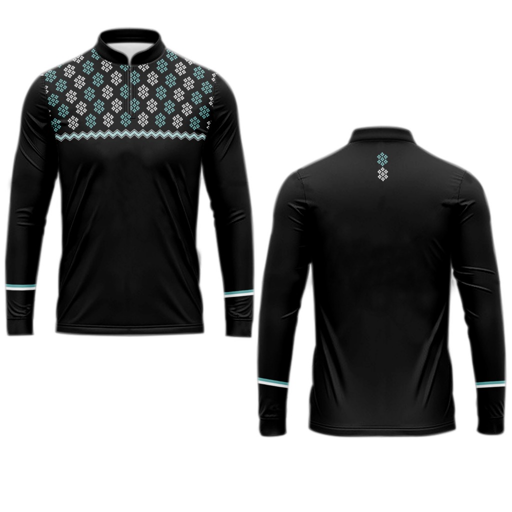 Baju koko muslim/ Putih/Kaos pria Dewasa jersey/motif full printing/panjang&Pendek terbaru/super bag