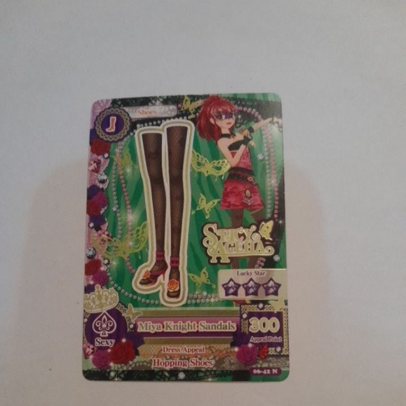 WTS AIKATSU CARD ORIGINAL MESIN MIYA KNIGHT SANDALS