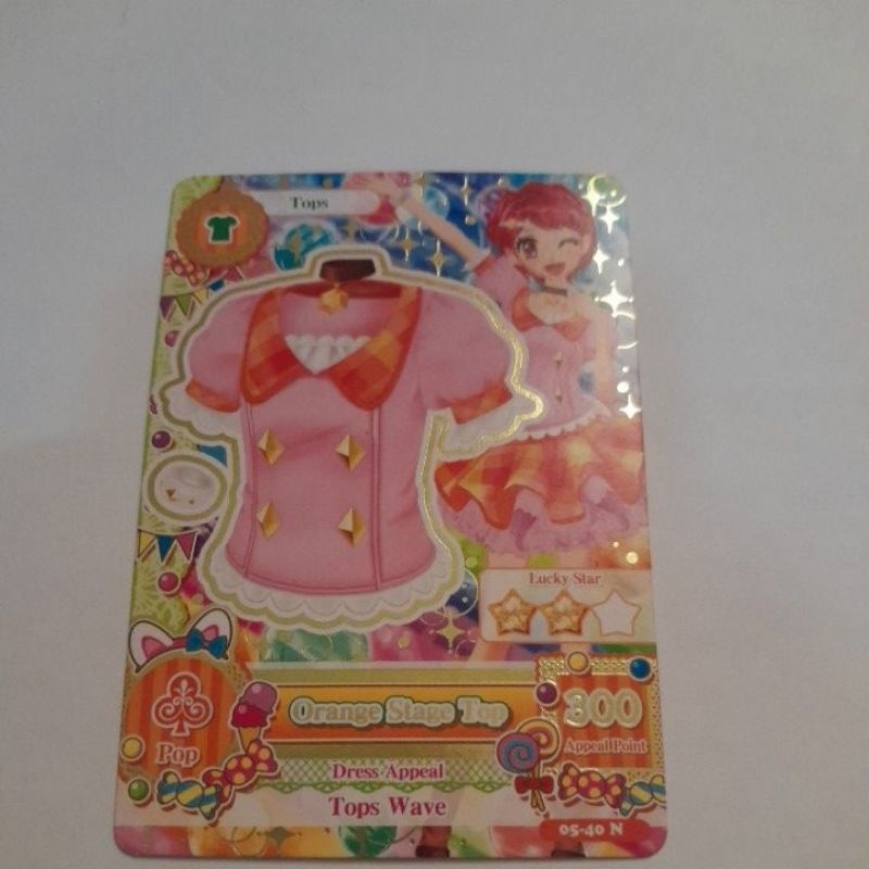WTS AIKATSU CARD ORIGINAL MESIN ORANGE STAGE TOP