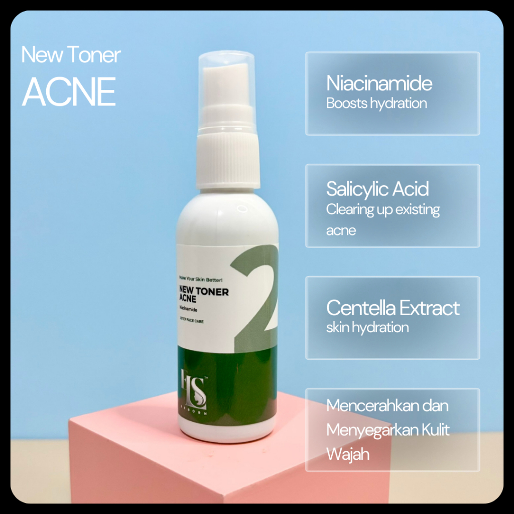 LS SKINCARE Face Toner Acne BPOM Untuk Kulit Berjerawat