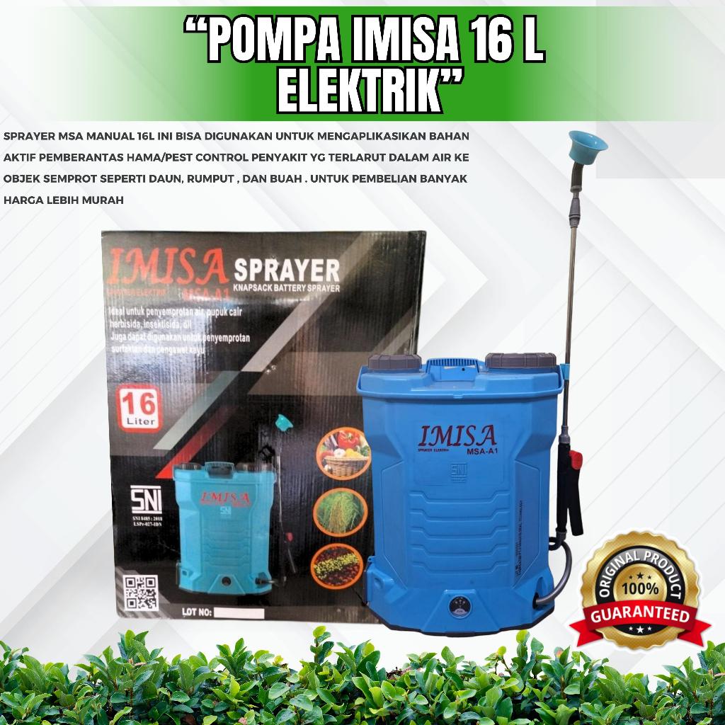 SPRAYER ELEKTRIK MSA-16 LITER 80Psi Alat Semprot Tanaman Pertanian