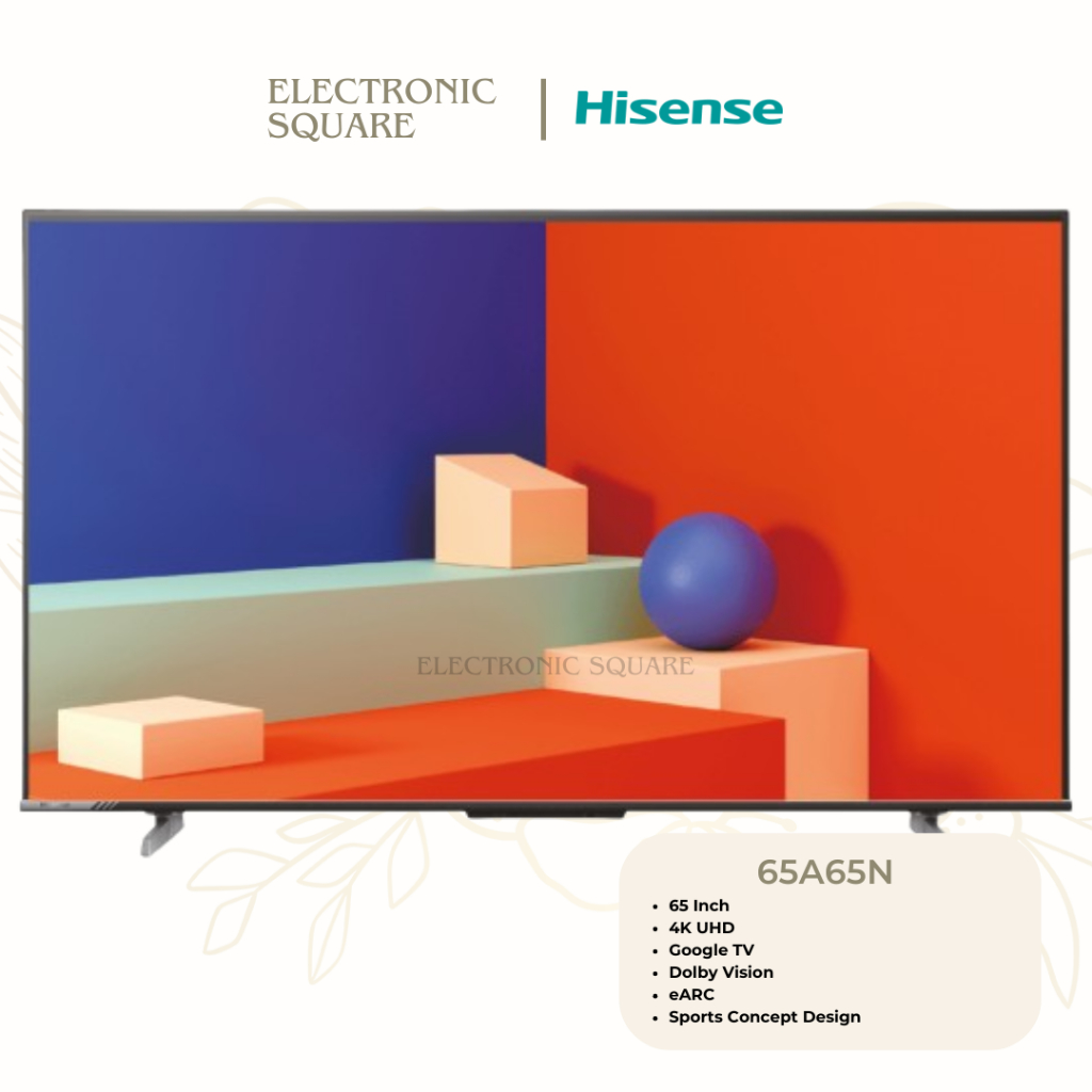 LED TV Hisense 65 Inch 65A65N 4K UHD Google TV