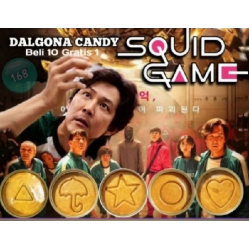 

Dalgona Candy Squid Game Beli 10 Gratis 1