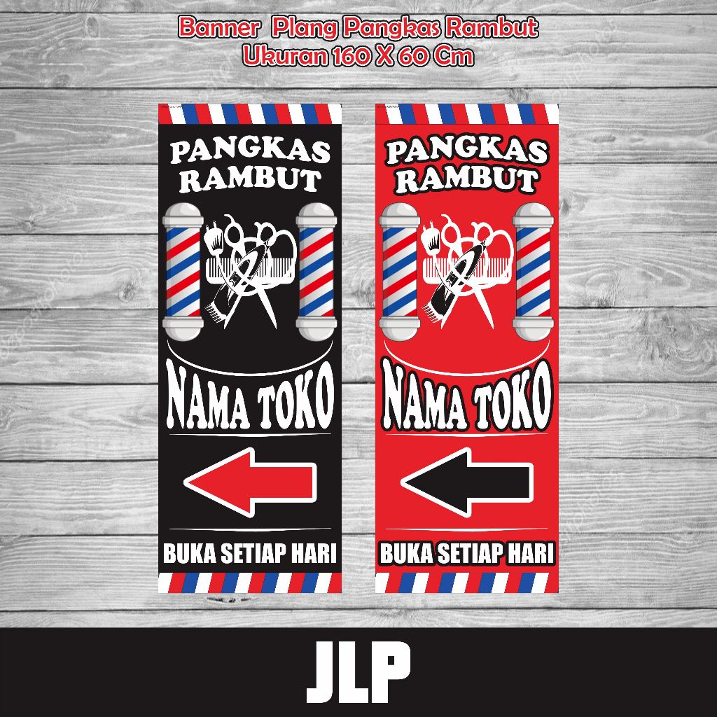 BANNER PANGKAS RAMBUT PAKET STAND BANNER / BANNER PANGKAS RAMBUT / SPANDUK PANGKAS RAMBUT / SPANDUK 